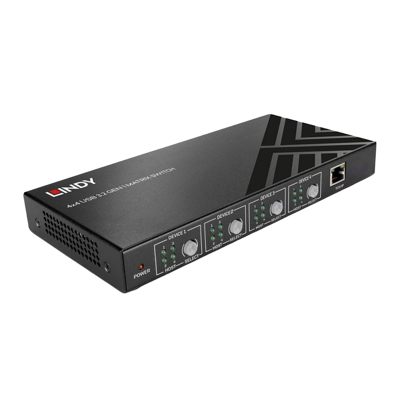 A professional setup showcasing Lindy connectivity solutions