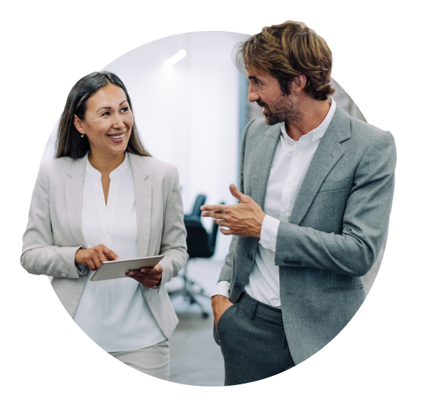 Team of network engineers in a data center