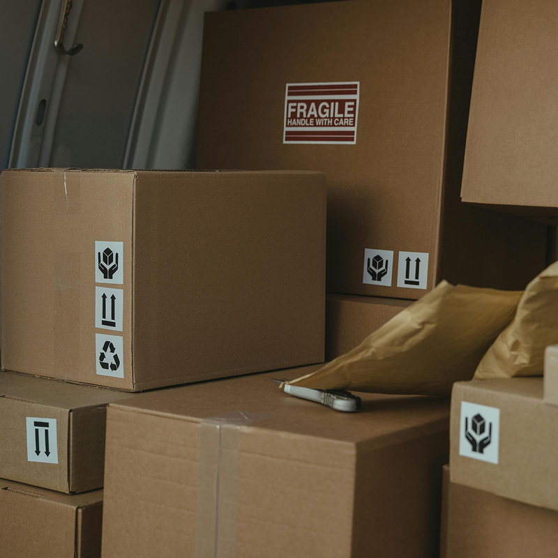Shipping boxes ready for a vendor
